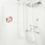 The Kylie Jenner Shop Womens Streetwear Rise N Shine Music Notes Fleece Hoodie M White Size M Photo 3