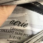 Aerie athletic high waist crop leggings SMALL pants camo black white Photo 5