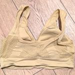 🆕 Tan Nude XL Padded Mesh Trim Sports Bra‎ Bralette Comfy NEW Photo 1