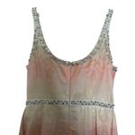 Carmen Marc Valvo Pearl Embellished Peach Ombre Cocktail Dress Sz 6 Photo 3