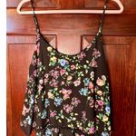 Liberty Love Medium Floral Shorts Romper With Pom Pom Trim Photo 2