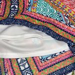 fab'rik  small sleeveless dress geometric print v neck tie front or back lined Photo 6