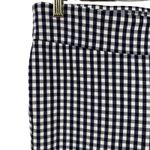 J.McLaughlin Blue White Gingham Stretch Leggings Womens 12 Tummy Control Pants Photo 5