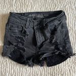 American Eagle  Black Ripped Shorts Photo 0