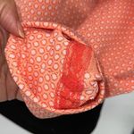 Vintage 70's Handmade Jacket Bright Cream Orange Feminine Retro Size Small Orange Photo 8