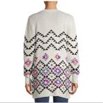 Urban Outfitters Southwestern Aztec Print Long Sleeve Longline Open Front Cardigan Sweater Small Photo 1