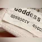 Goddess Keira Satin Underwire Bra Ivory 40DDD GD5950 White Photo 1