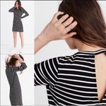 Madewell NWT striped knit jersey dress Photo 1