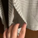 J. Jill Neutral Striped Long Sleeve Woman's Sweater Size Small Gray Photo 3