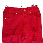 Vince Juniors Blue Jeans Skinny Legs Jeggings Red Distressed sz 3 Photo 2