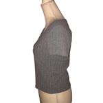 Volcom Charcoal V-Neck Ribbed Cut-Off Tee Photo 2