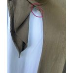 Cleobella  Moss Green Lace Up Mini Dress Flare Sleeve Forest Fairy Goblin Witch Photo 6