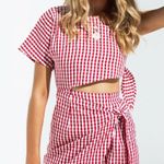 Sabo Skirt Red Gingham Dress Photo 0