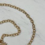 Womens Draped Sun Face Concho Chain Link Belt Gold Tone One Size (OS) ✨ Photo 9