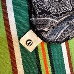 ZARA  boho paisley halter neck swing crop top in black & white size xs Photo 13