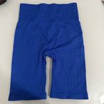 90 Degree By Reflex Women's Royal Blue Ribbed Bike Shorts Photo 1