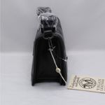 Valentino Orlandi Women Crossbody Bag Black Quilted Vegan Leather Handbag Purse Photo 6