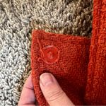 Anthropologie  Tulle long tweed coat in burnt orange Photo 3