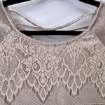 easel  Tunic Top Womens M Pink Velvet Lace Boho Hippie Coquette Fairy Romantic Photo 4