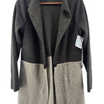Henriette Steffensen Copenhagen Colorblock Cardigan Sweater Coat Medium Gray Photo 0