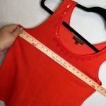 Adrienne Vittadini Studio Orange Sequin Embellished Top Women's Size L Vintage Size L Photo 5