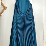 Mac Duggal  26909 Pleated High Neck Kitten Bow Midi Dress Photo 5