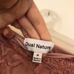 NEW NWT DUAL NATURE Lace One Shoulder Mini Dress Mauve Pink Floral Lace Medium M Photo 6