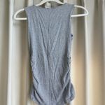 Mittoshop Grey ribbed scrunch cutout tank top Photo 2