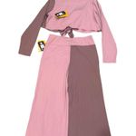 Avia Cropped Wide-Leg Pants with Two-Tone Yoga Wrap Top Photo 4