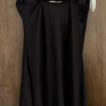 Threads & States black satin spaghetti straps cowl neck slip dress, size S party Photo 7