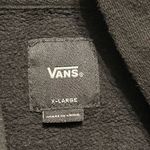 Vans Women’s XL Black With White Skateboard Logo Pullover Hoodie Photo 6