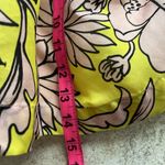 MSGM Floral Pouf Silk Mini Skirt Yellow Size 4 Photo 13