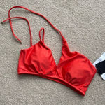Vix Paula Hermanny NWT  orange asymmetrical bikini top Size L Photo 0