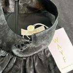 WAYF Halter Sleeveless peekaboo Bodice Feathered Hem Small Back Zipper Sexy Photo 5