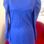 EXPRESS BNWT  Puff Shoulder Top XS Cornflower Blue​​ Photo 0