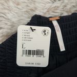 Free People Angie's Set Bottoms Only Wide Leg Black Viscose Pants Women's Large Photo 8