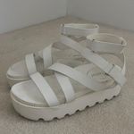Nasty Gal White Platform Sandals Photo 1