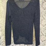 RDI  woven sweater size Small Dark Blue Open Mesh KNit Photo 3