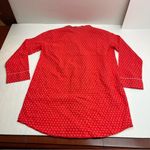 Roller Rabbit  Red Pink Heart Button Front Nightgown Sleep Tunic Shirt Medium NEW Photo 10