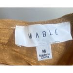 Mable‎ Dress Puff Sleeve Tiered Mustard Gold Cotton Cottagecore Mini Size Medium Yellow Photo 6