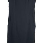 Costume National Womens Black Mock Neck Sleeveless Wool Sleek Midi Dress Size 38 Photo 0