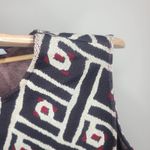 St. John Sleeveless Wool Blend Top Sweater Womens Large Brown White Red Shell Photo 2