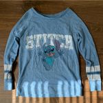 Disney Stitch Varsity Sweatshirt Long Sleeve Photo 0