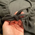 Madewell : Ribbed Cropped Keyhole Open Back Mock Neck Black Sweater Photo 6