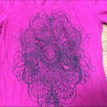 Faded Glory  Womens‎ Tee Size Small 4 6 Pink Indian Design Burnout Fabric Photo 3