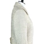 Marvin Richards Women’s Coat Tweed Cream Gold Metallic Size Medium Photo 6