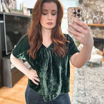 Madewell  velvet top Photo 0