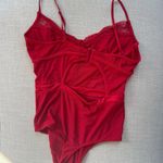 Revolve  Red Lace Bodysuit Photo 2