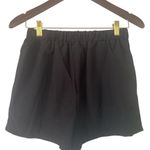 High Waist Black Pleated Shorts Size 4 Photo 1