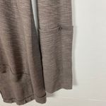 Free People We The Free Turtleneck Split Back Taupe Top Size Medium Photo 6